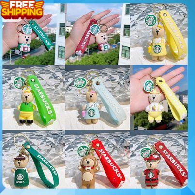 Móc khóa gấu Starbucks dễ thương cute