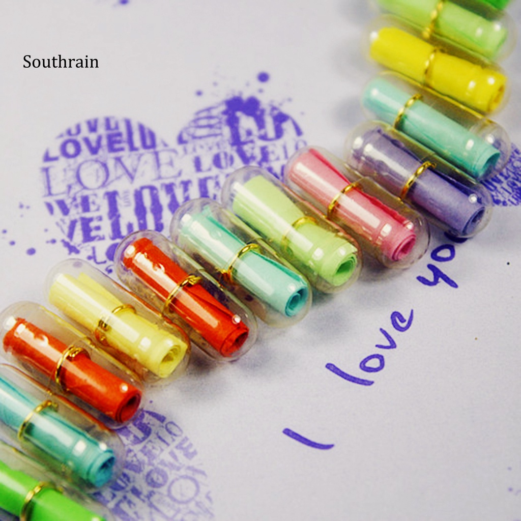 50 Lọ Điều Ước Dạng Bìa Thư Bằng Nhựa Trong Suốt In Chữ Love Pill
