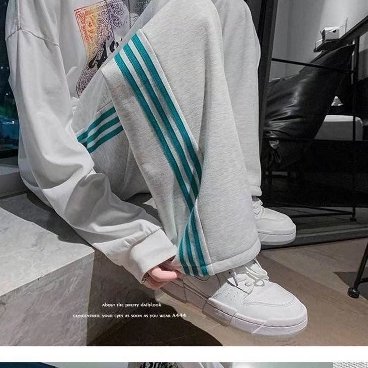 Quần Thể Thao Ống Rộng Thời Trang Mùa Xuân Hàn Quốc Dành Cho Nam Và Nữ