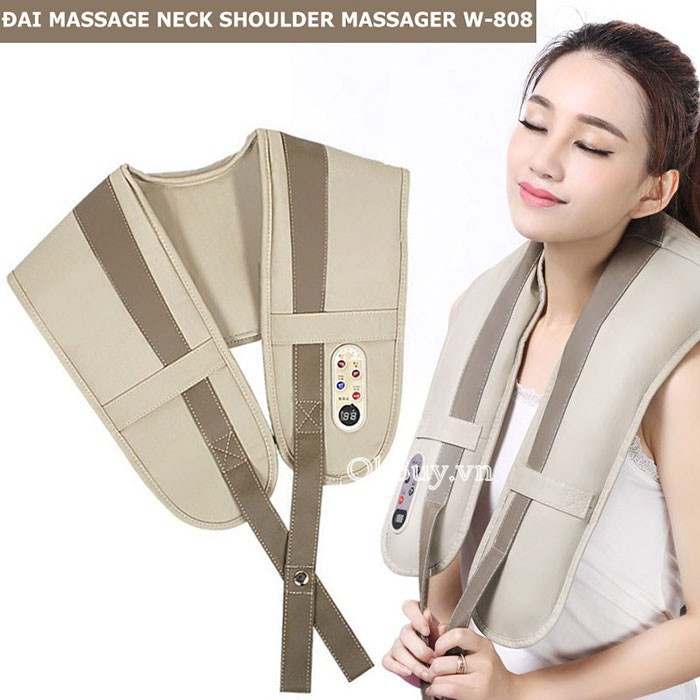 Máy massage đấm lưng vai cổ gáy KAW K33 - Hàng chính hãng bảo hành 1 đổi 1
