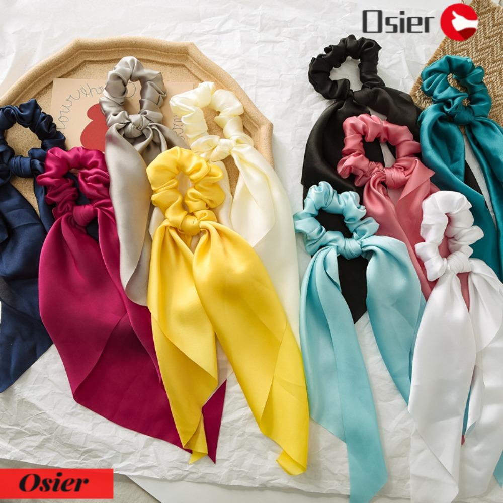 Set 1 / 4 Dây Cột Tóc Màu Trơn Thời Trang Cho Nữ