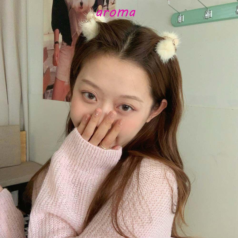 Kẹp Tóc Càng Cua Kiểu Hình Học Đính Bóng Lông Thanh Lịch Cho Nữ Giá Đỡ