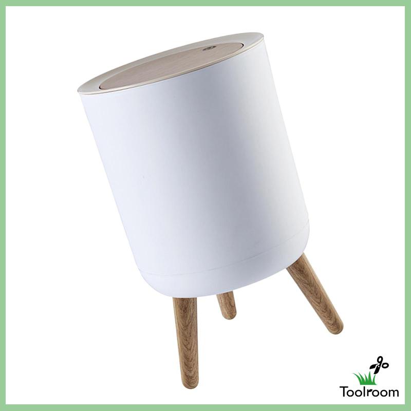 Thùng Rác Tròn Nắp Nhấn Cao Thời Trang Đa Ứng Dụng