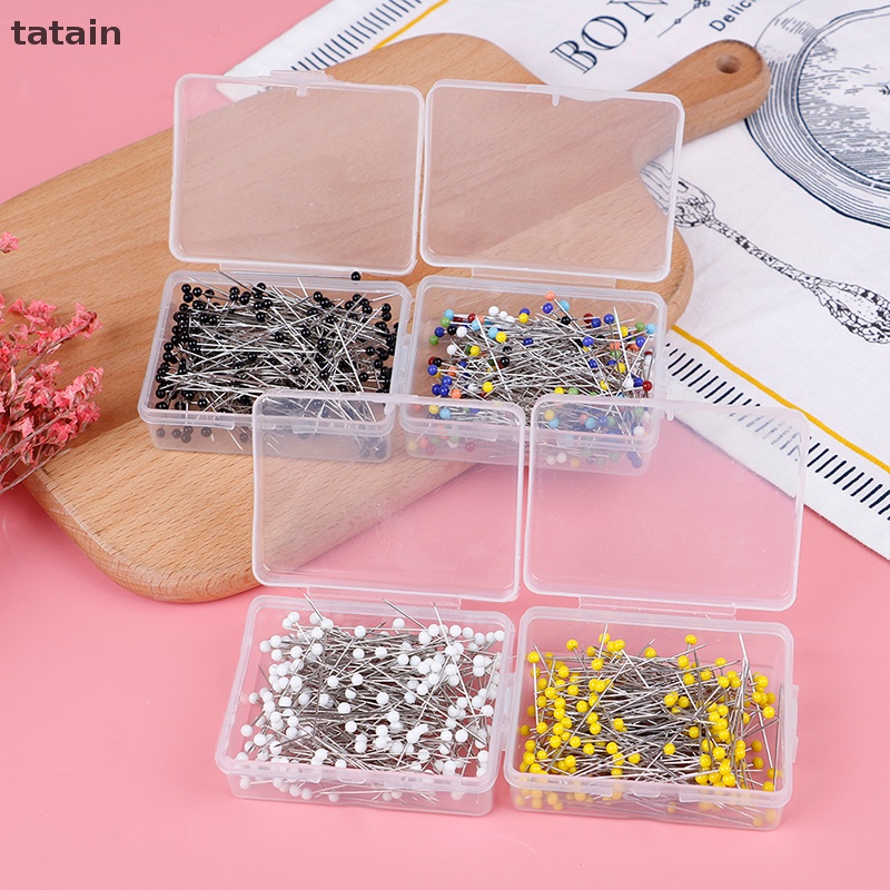 Set 250 Ghim Đầu Ngọc Trai Thẳng Dùng Trong May Vá