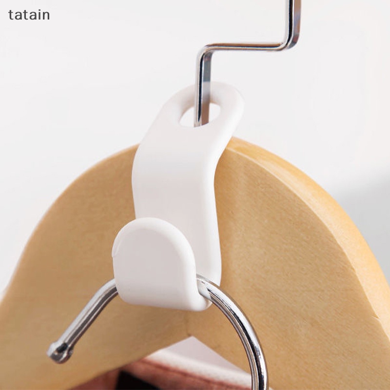 Móc Nối Treo Quần Áo Bằng Nhựa Chống Trượt Tiết Kiệm Không Gian