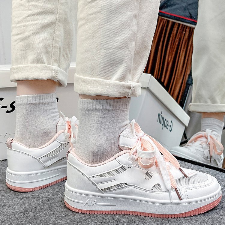 Giày Thể Thao Đế Dày Phối Lưới Phong Cách Hàn Quốc Thời Trang Cho Nữ