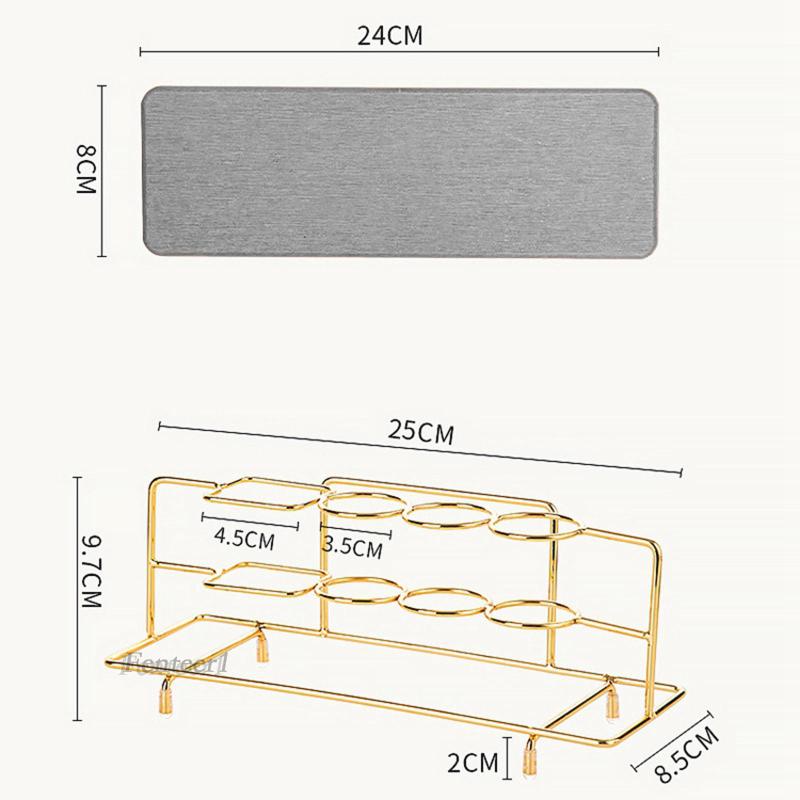 [Fenteer1] Giá Đỡ Bàn Chải Đánh Răng Điện Nhiều Ngăn Sắp Xếp Gọn Gàng Cho Phòng