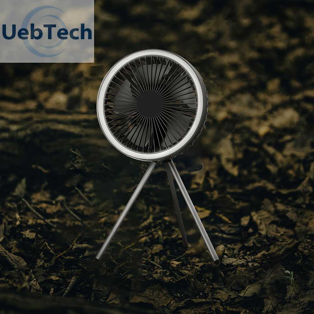 Quạt Cắm Trại 3 Tốc Độ 4000mAh / 10000mAh Có Thể Sạc Lại Bằng Cổng USB