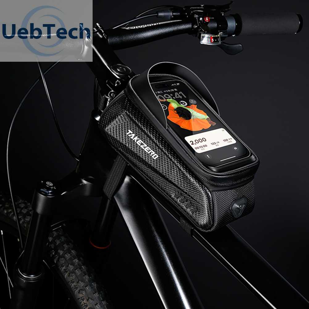 Túi Đựng Điện Thoại Cảm Ứng 1L Họa Tiết Phản Quang Chống Thấm Nước Gắn Xe Đạp Ốp