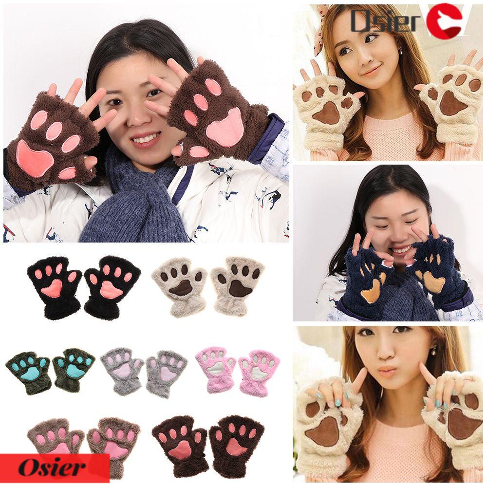 Găng Tay Hở Ngón Giữ Ấm Thời Trang 14 Màu Tùy Chọn