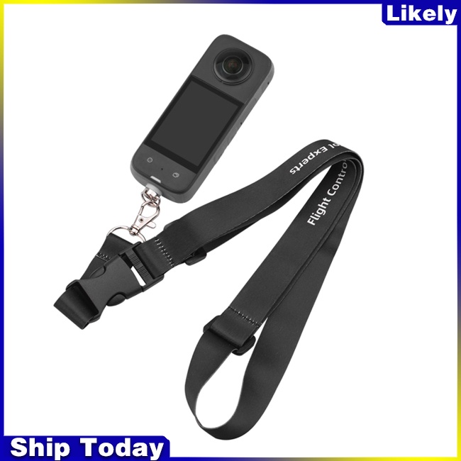 Dây Đeo Cổ Chống Thất Lạc Có Thể Điều Chỉnh Cho Camera Insta360 X3 Panoramic Action