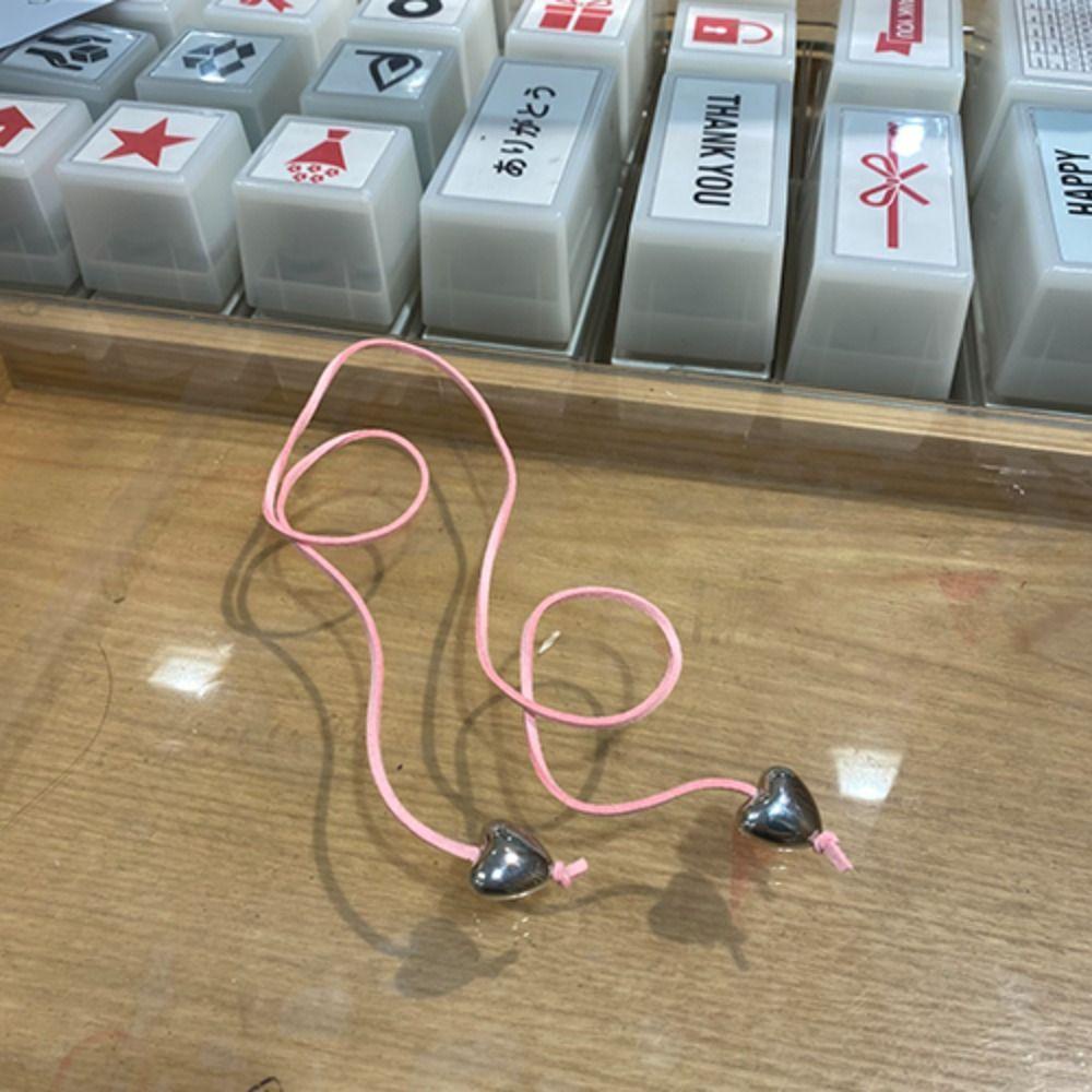 Vòng cổ Mạ Vàng 2K Mặt Hình Nơ Và Trái Tim Phong Cách Hàn Quốc Ngọt Ngào