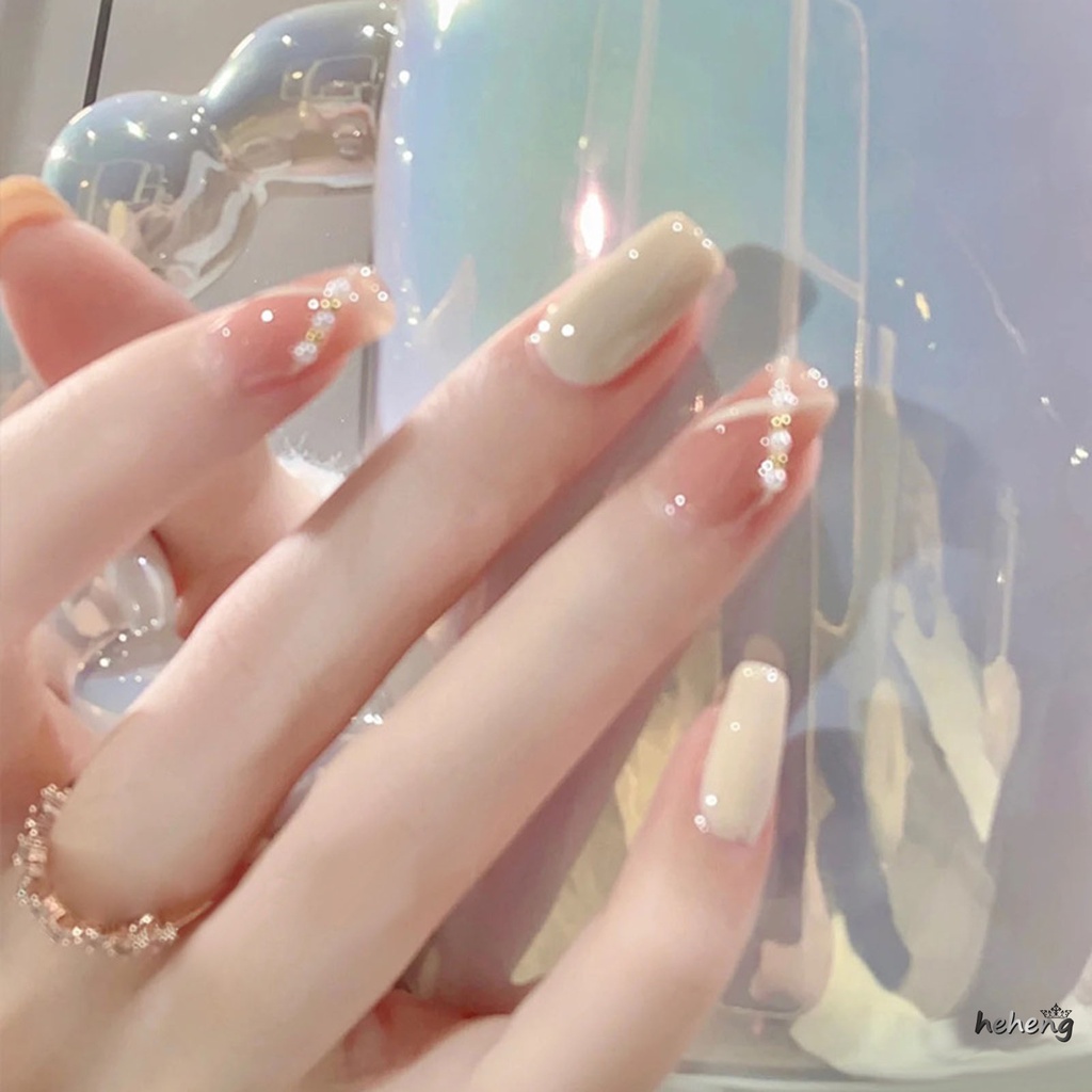 Móng Tay Giả Màu Hồng Nude Thiết Kế Thoải Mái Dễ Sử Dụng