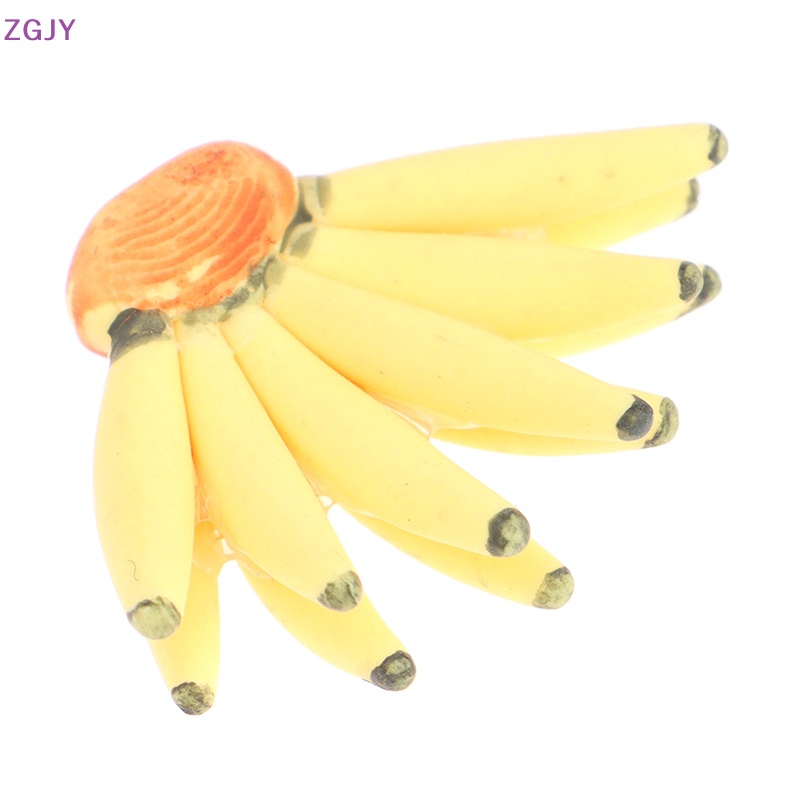 1 Quả Chuối Giả Bằng Nhựa Resin 1: 12 Trang Trí Nhà Búp Bê Mới