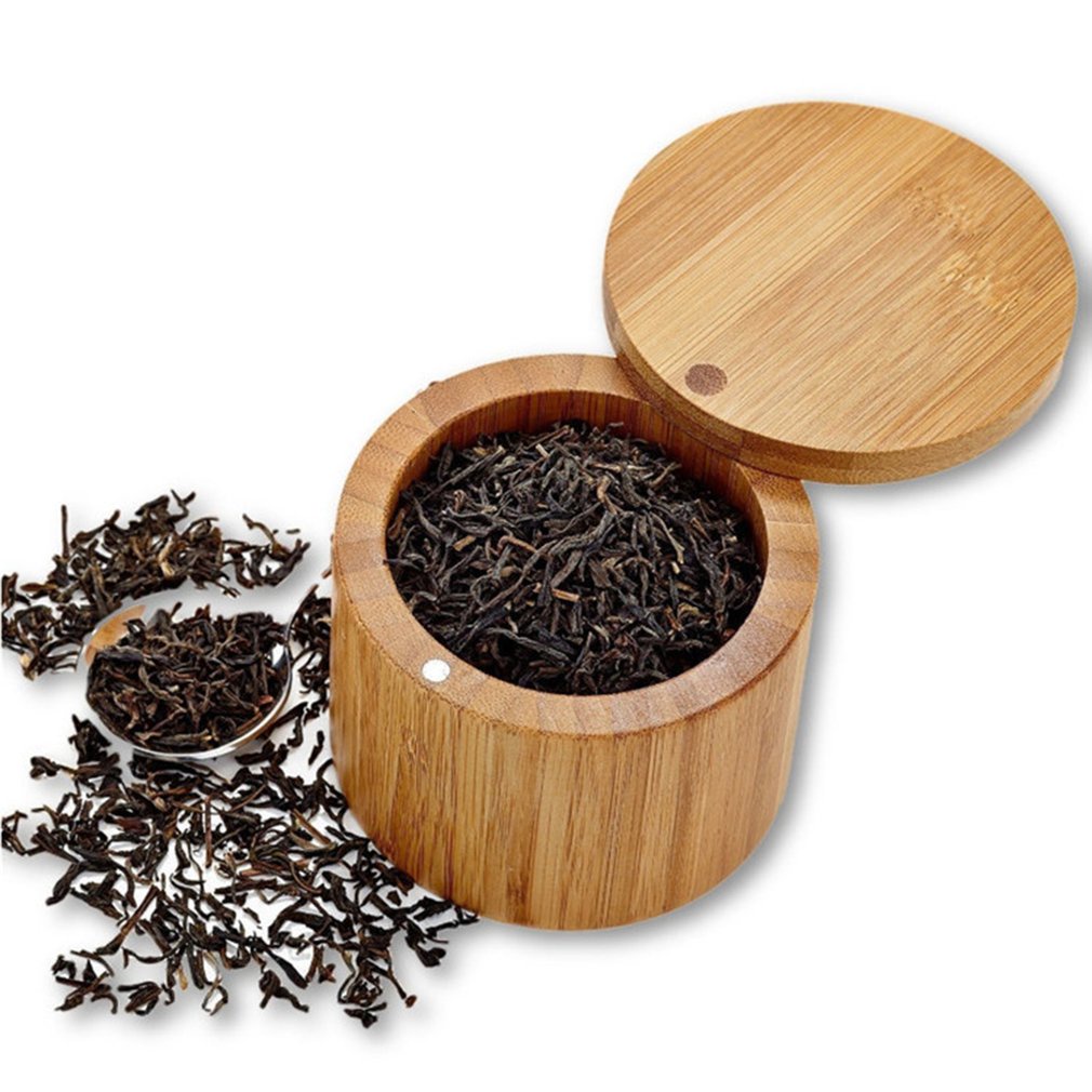 =Christmas=Kitchen Supplies Environmentally Friendly Bamboo Salt Shaker Seasoning Box