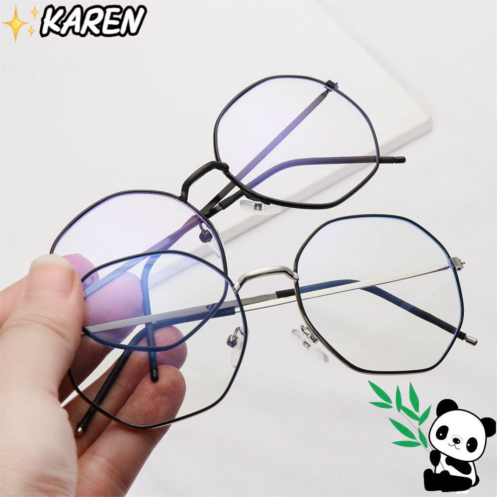 Mắt Kính Gọng Kim Loại Siêu Nhẹ Phong Cách Vintage Thời Trang