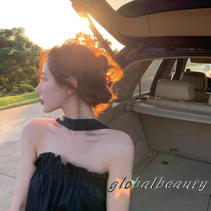 Áo Kiểu Trễ Vai Màu Sắc Thời Trang Mùa Hè Cho Nữ