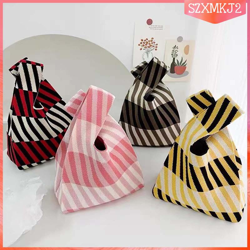 [szxmkj2] Túi Tote Kẻ Sọc Trọng Lượng Nhẹ 20cmx35cm Dành Cho Nữ Đi Nghỉ Mát Mùa Hè