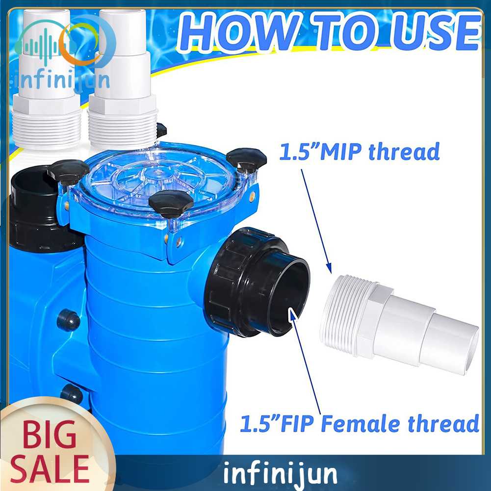 Set 1 / 2 Đầu Lọc Ống Bơm Hồ Bơi Hayward SPX1091Z7 SPX1091Z4