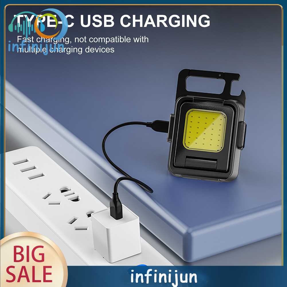 Móc Khóa Đèn LED Mini 7 Chế Độ 1000LM Tiện Dụng