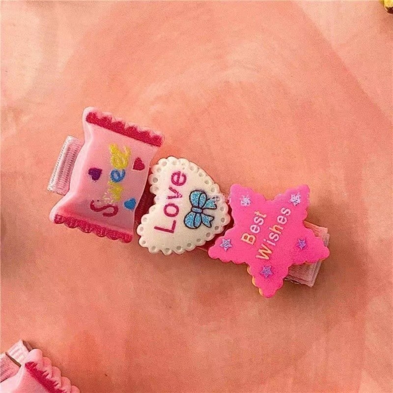 Kẹp Tóc Hình Bánh Kem Phong Cách Harajuku Dễ Thương 2K