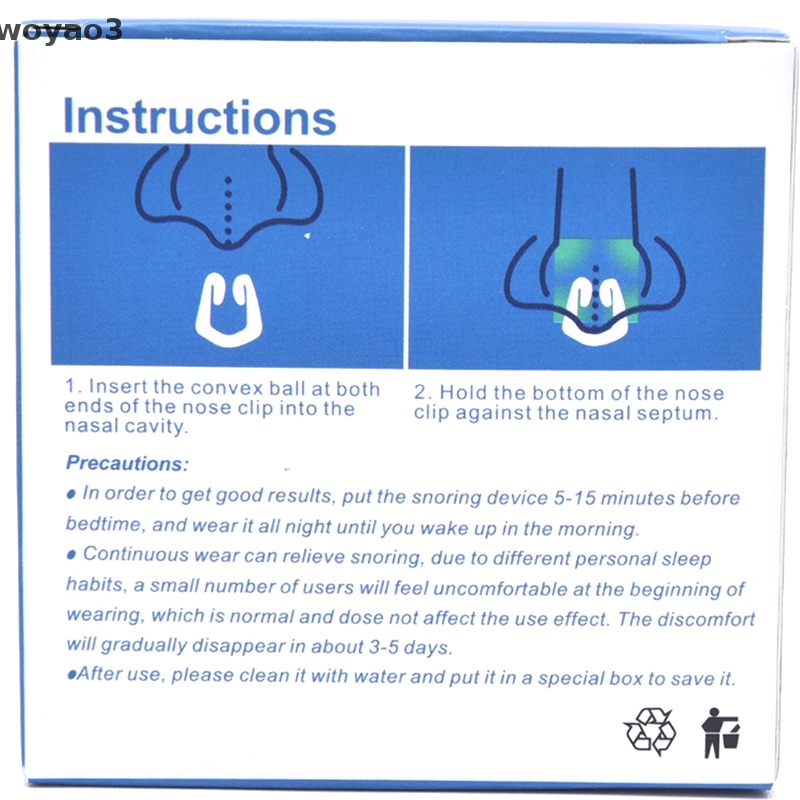 [woyao3] Kẹp Mũi Chống Ngáy Khi Ngủ Tiện Dụng