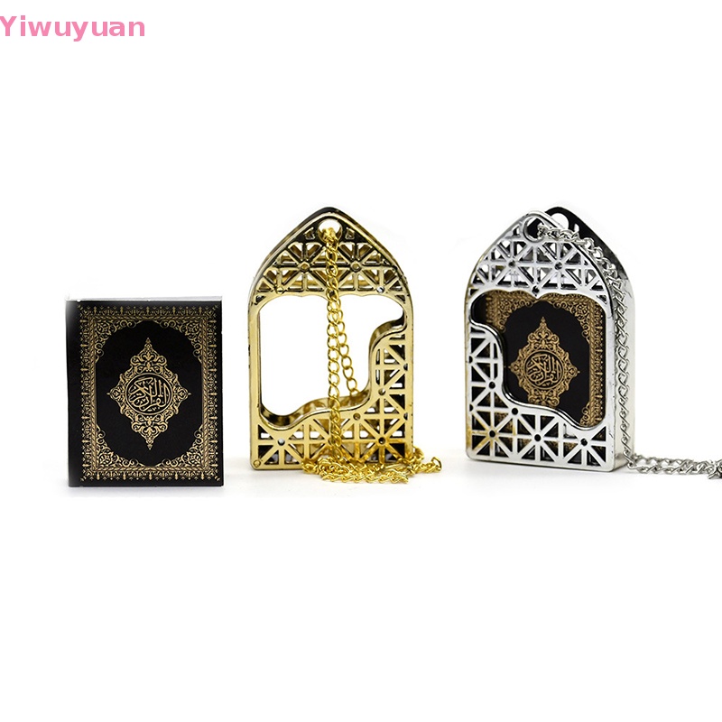 < Yiwuyuan > Vòng cổ Mặt Sách Mini Ark Quran Có Thể Đọc Giấy Thật Trang Sức Tôn Giáo Mới