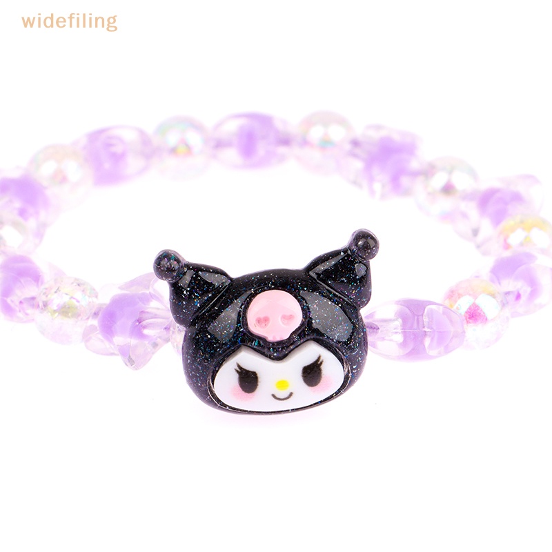 Vòng Tay Đính Đá Họa Tiết Hoạt Hình Cinnamoroll Kuromi My Melody Dễ Thương Cho Nữ
