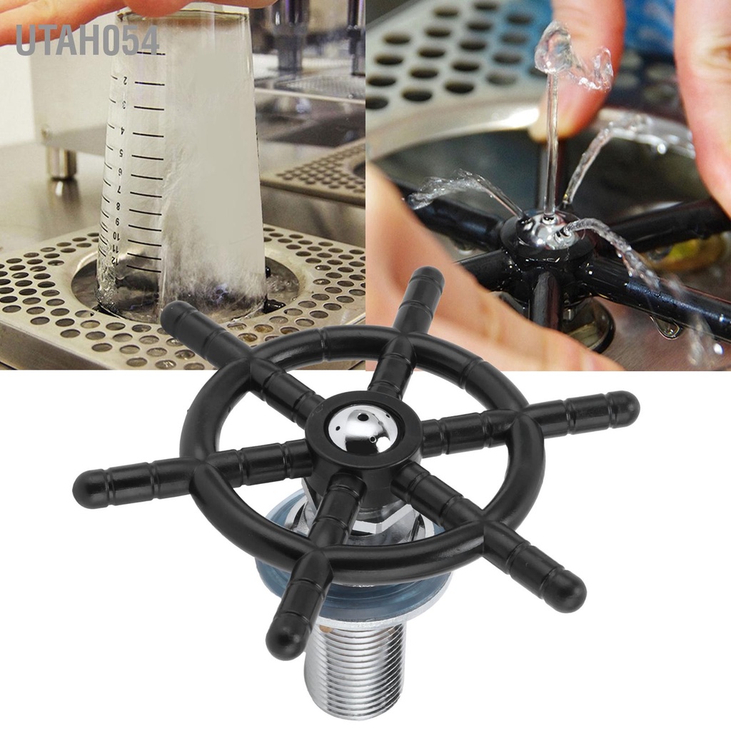 Utah054 Dụng cụ rửa cốc bằng thép không gỉ nhúng cho quán cà phê kiểu chân thấp