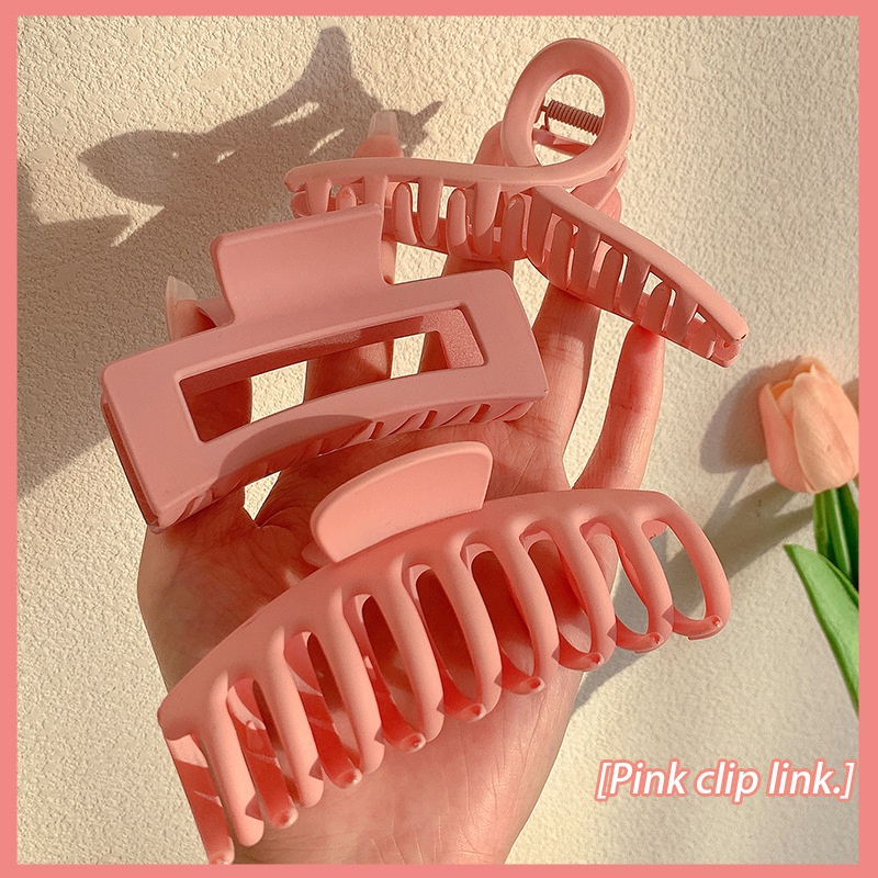 Kẹp Tóc Hình Cá Mập Màu Hồng Nhám Dễ Thương Thời Trang Mùa Hè Cho Nữ