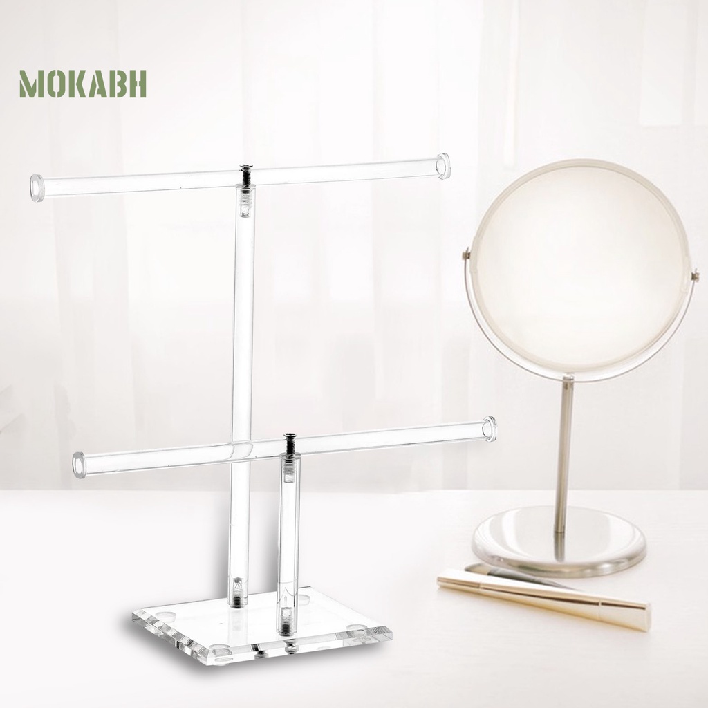 Giá Đỡ Trưng Bày Trang Sức Hình Chữ T Bằng Acrylic Trong Suốt