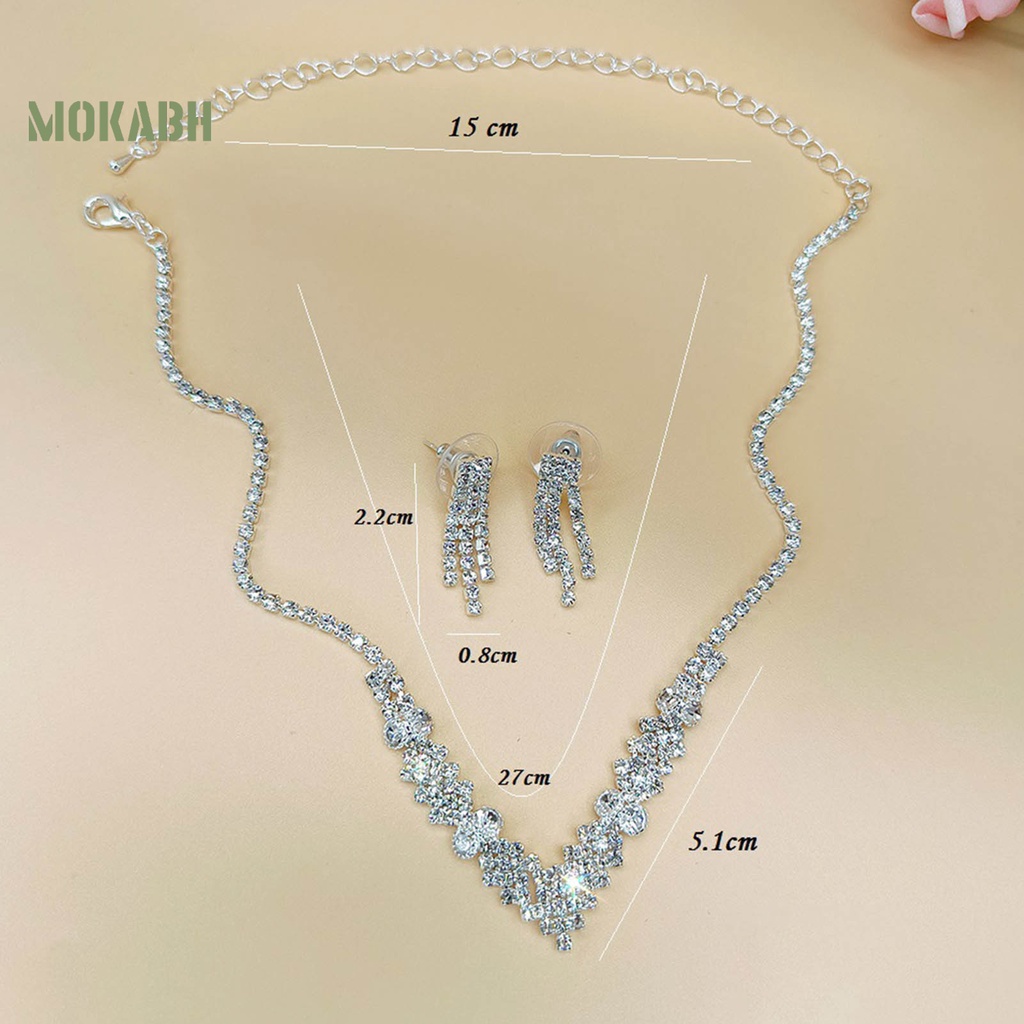 [Mới] Set 4 Trang Sức Vòng Cổ / Vòng Đeo Tay / Trang Sức Mạ Điện Sáng Bóng Tinh Tế Sang Trọng Cho Nữ