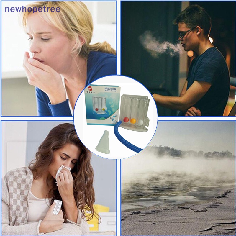 Bộ Dụng Cụ Luyện Tập Thở Gồm 3 Quả Bóng Kèm Túi Đựng