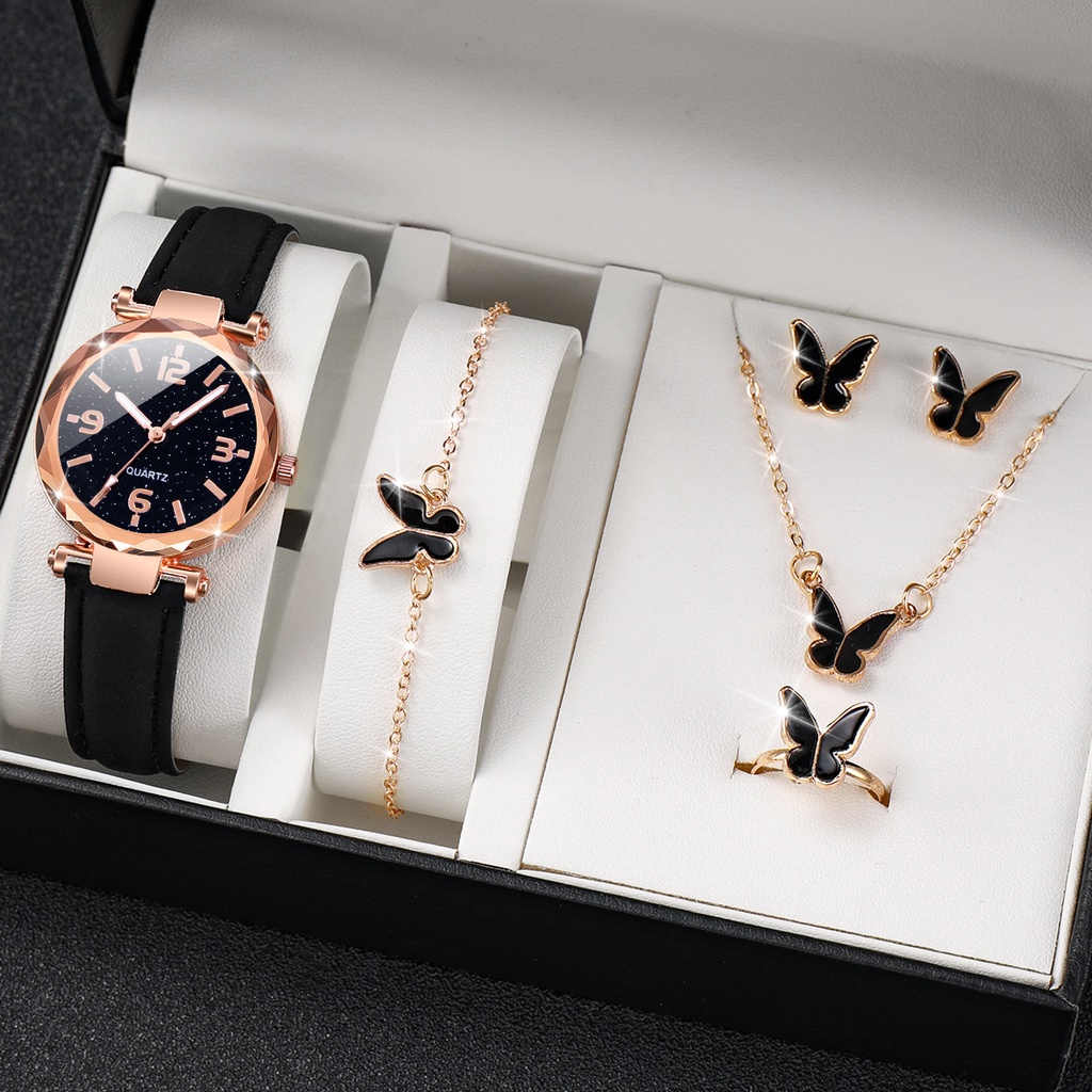 Đồng Hồ Nữ Dây Da Mặt Trái Tim Thời Trang