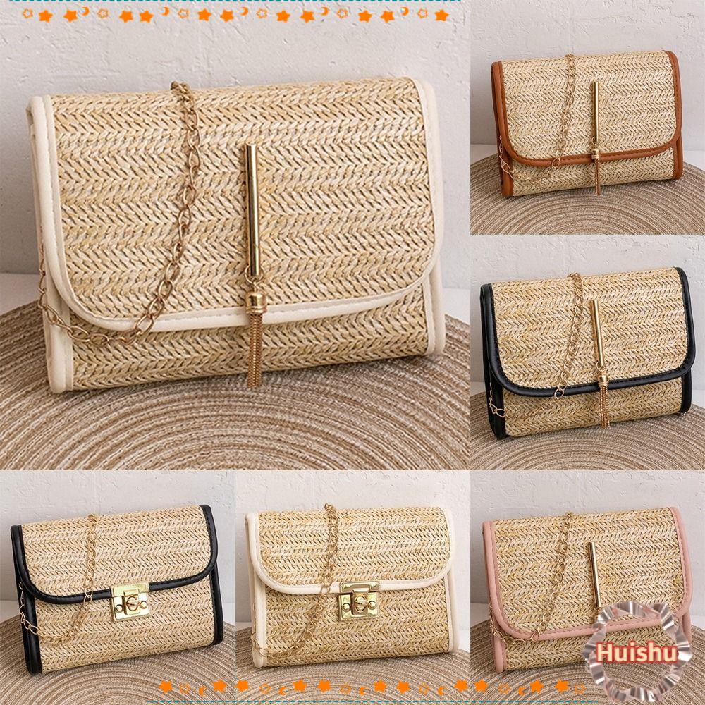 Túi Xách Rơm Dệt Thời Trang Mùa Hè Cho Nữ