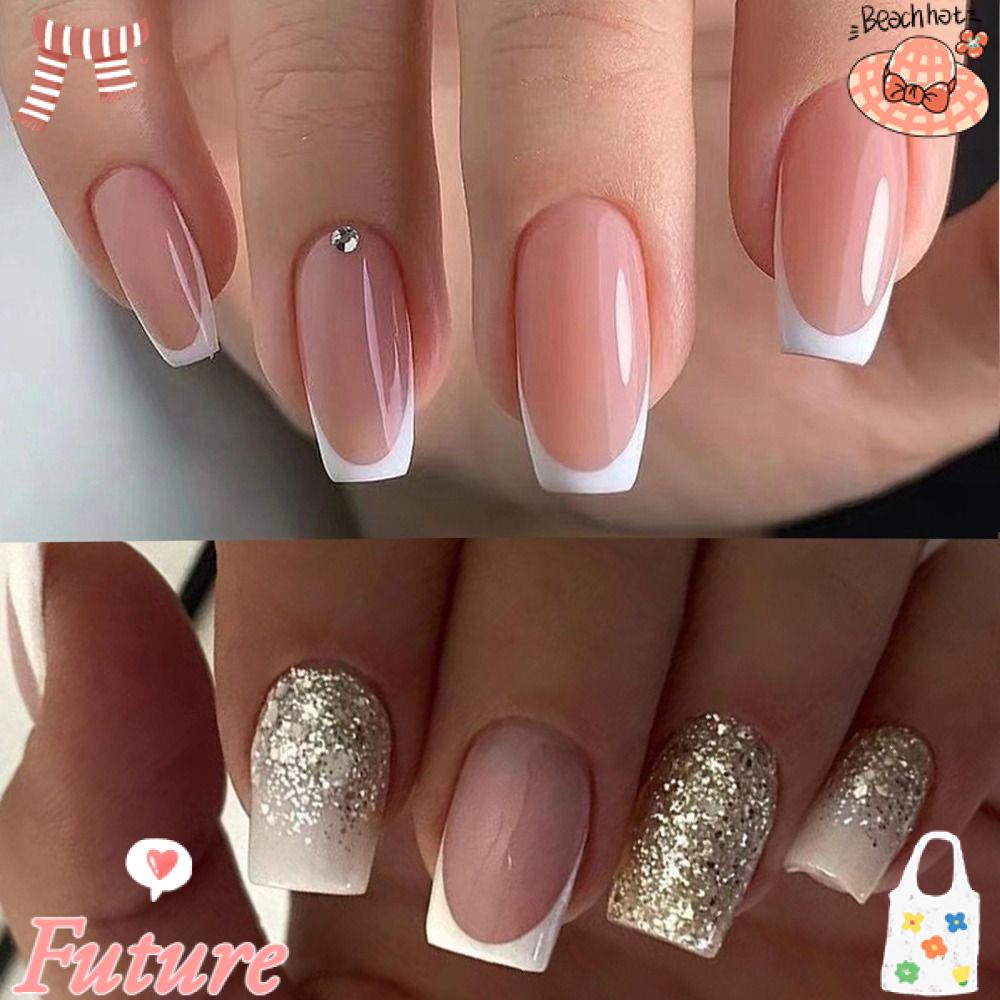 Set 24 Móng Tay Giả Có Thể Tháo Rời