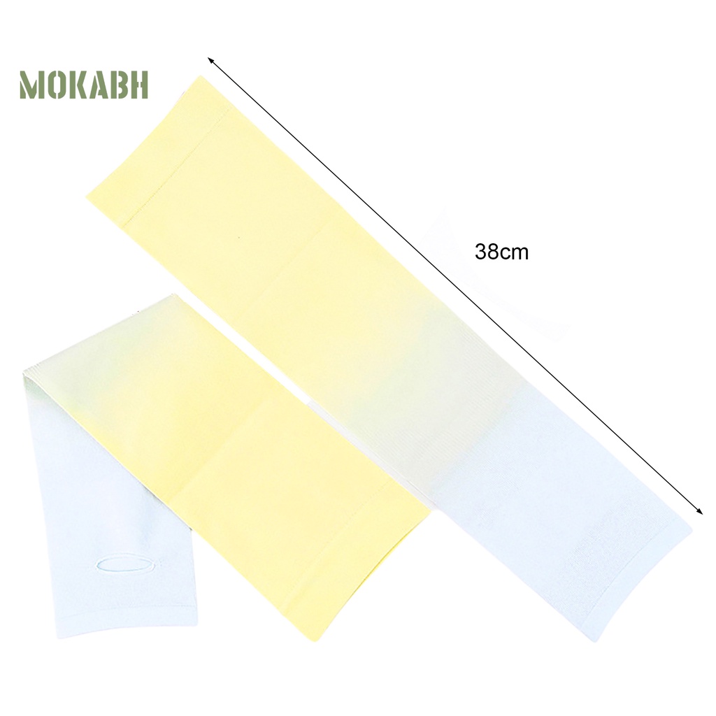 1 Cặp Găng Tay Co Giãn Tốt Không Bị Rối Thấm Hút Mồ Hôi Màu Gradient