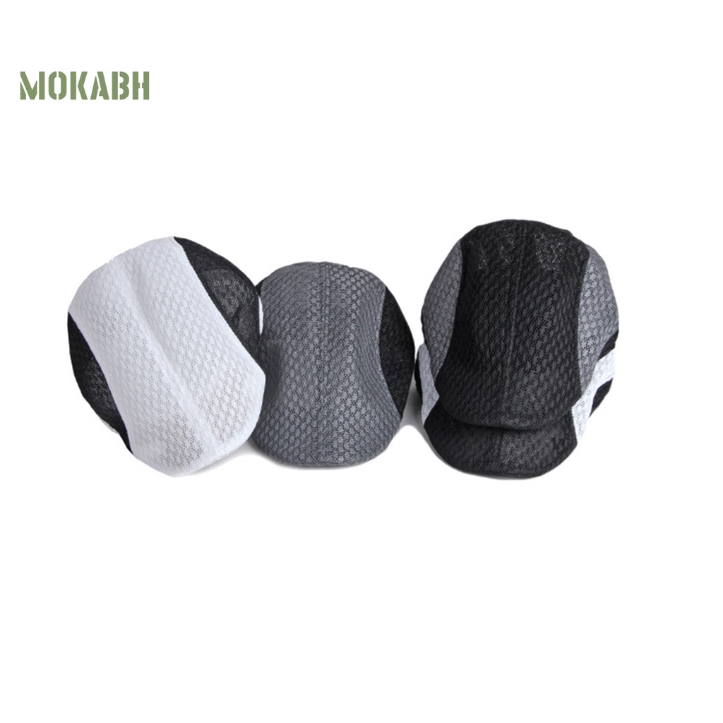 [Mok] Mũ Nồi Chống Nắng Mềm Mỏng Thoáng Khí Màu Tương Phản Có Thể Giặt Được Cho Nam Giới