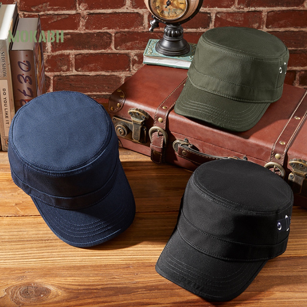 Mũ Lưỡi Trai Màu Trơn Thoáng Khí Thời Trang Mùa Hè Cho Nam