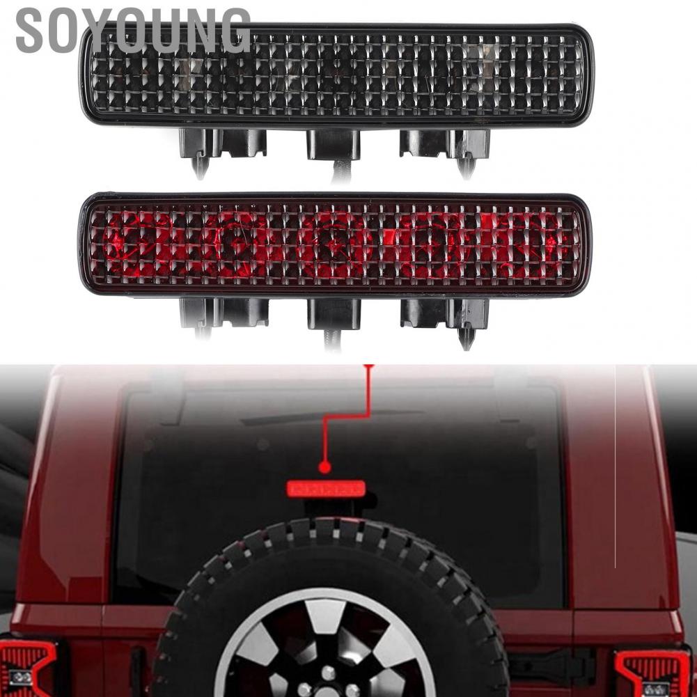 Soyoung 3rd Brake Light  ABS+PC Rear Stop for Wrangler JL 2018‑2020 Auto Parts