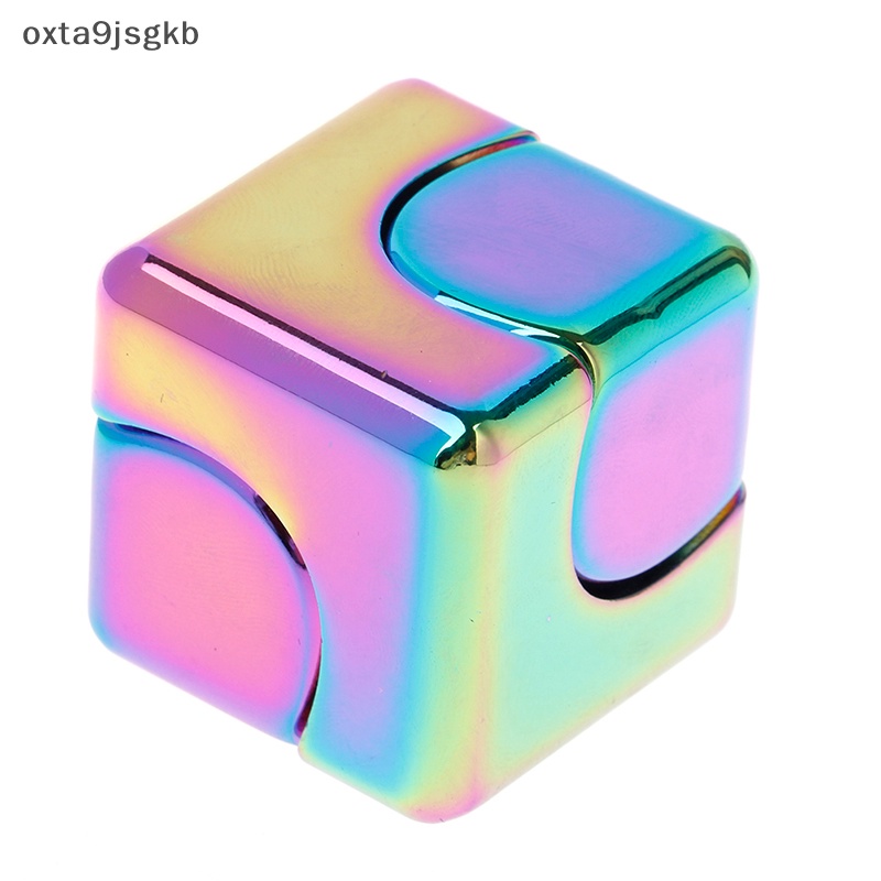 Đầy màu sắc giảm căng thẳng Đồ chơi kim loại tay Spinner im lặng đầu ngón tay Spinner