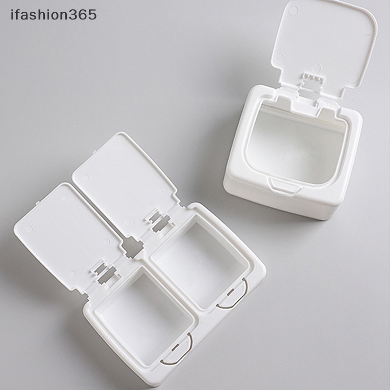 Hộp Đựng Tăm Bông / Bông Cotton Phân Loại Dạng Bật Lên Cửa Sổ Đơn Giản Thời Trang ifashion365