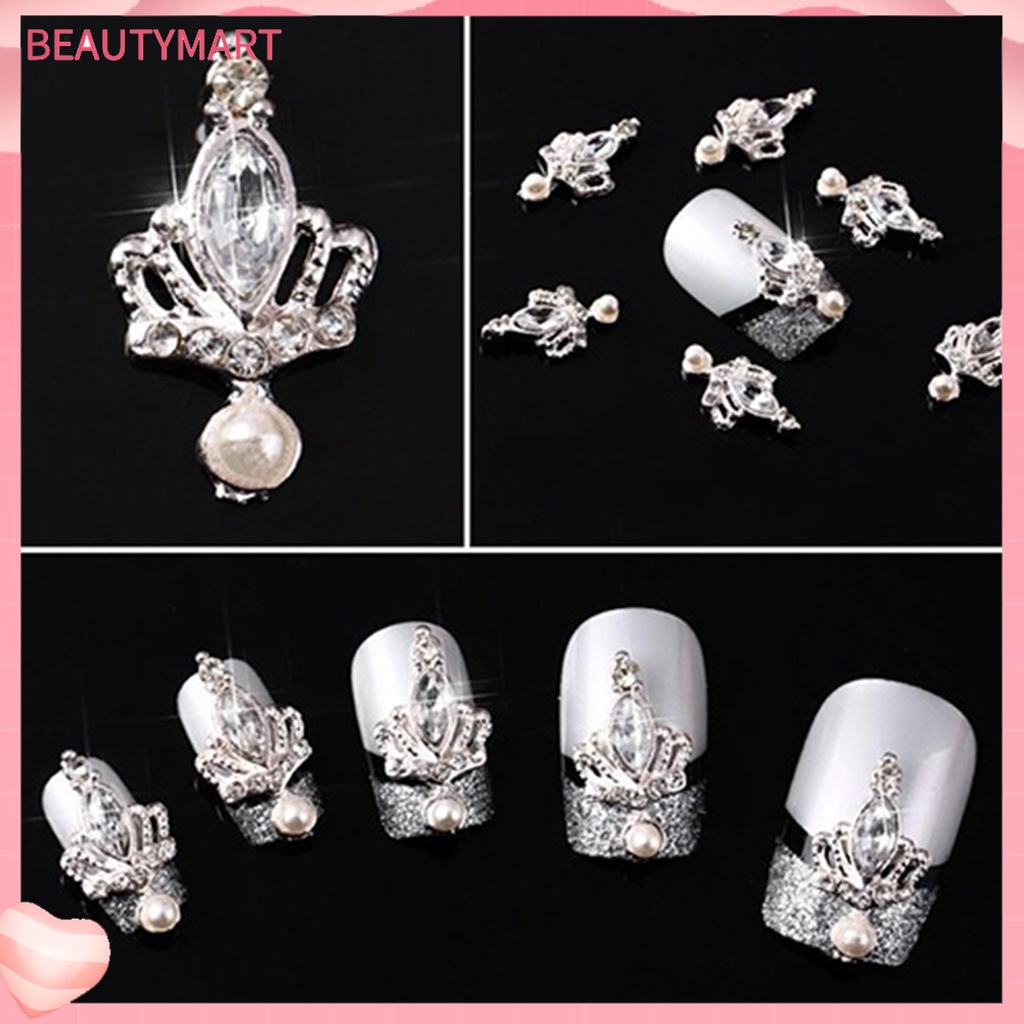 Bộ 10 HạT ĐíNh Trang Trí MóNg HìNh Vương MiệN 3D