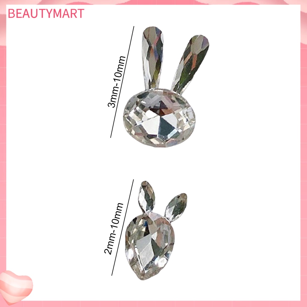 Set 6 Phụ Kiện Đính Trang Trí Móng Tay Lấp Lánh Chống Rơi DIY