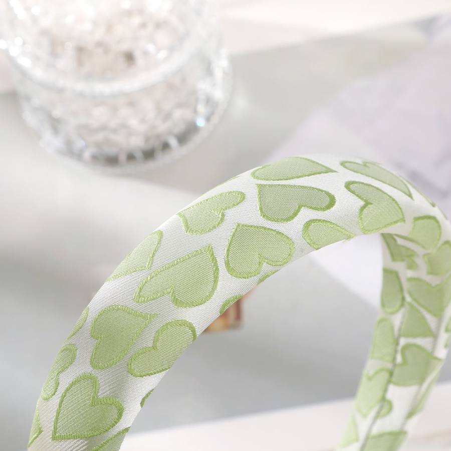 Băng Đô Cài Tóc Bản Rộng Có Đệm Xốp Hình Trái Tim Thời Trang Hàn Quốc Cho Nữ