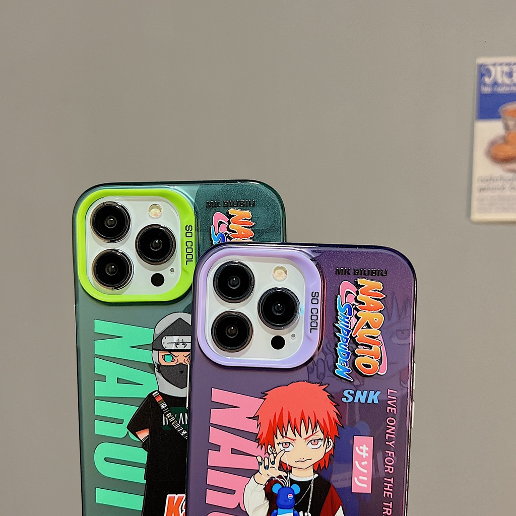 Ốp Điện Thoại TPU Dẻo Trong Suốt Họa Tiết Hoạt Hình Hai Mặt Chống Sốc Cho iPhone 11 13 12 14 Pro Max