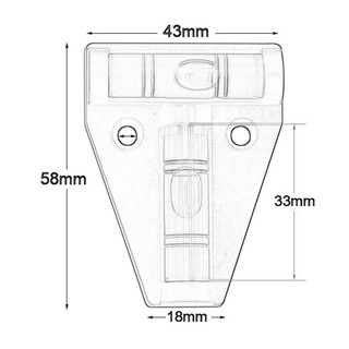 =Christmas=Triangle Level Portable T Shaped Spirit Level Bubble Working Fixing Level