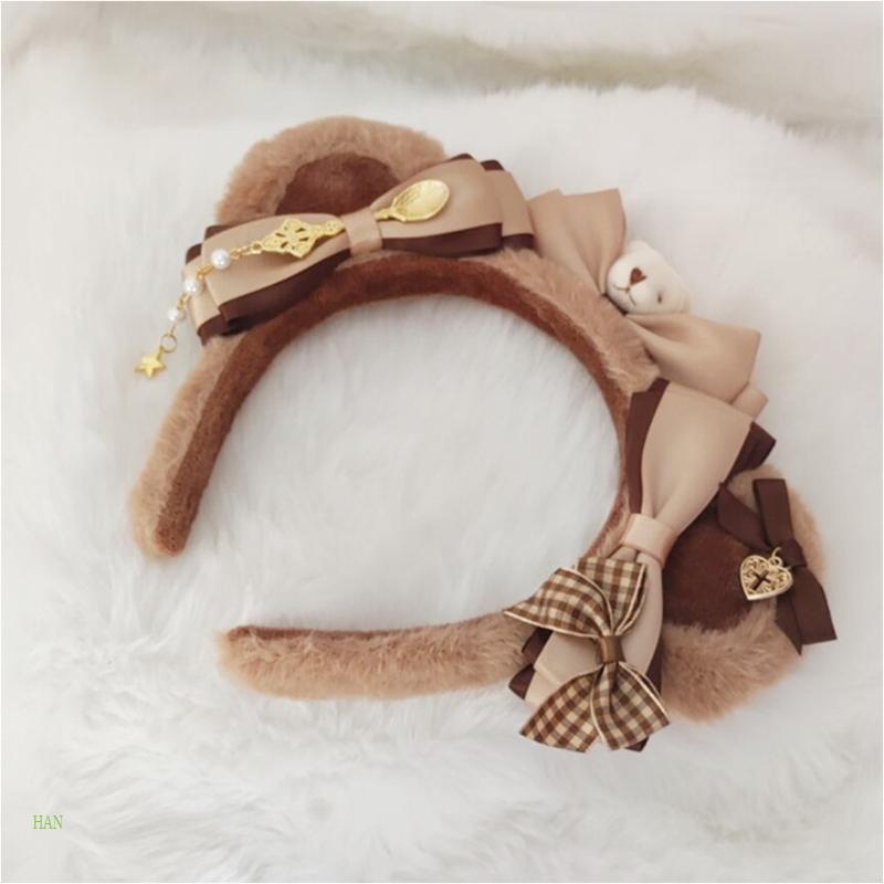 Băng Đô Tai Gấu Hoạt Hình Hóa Trang Lolita