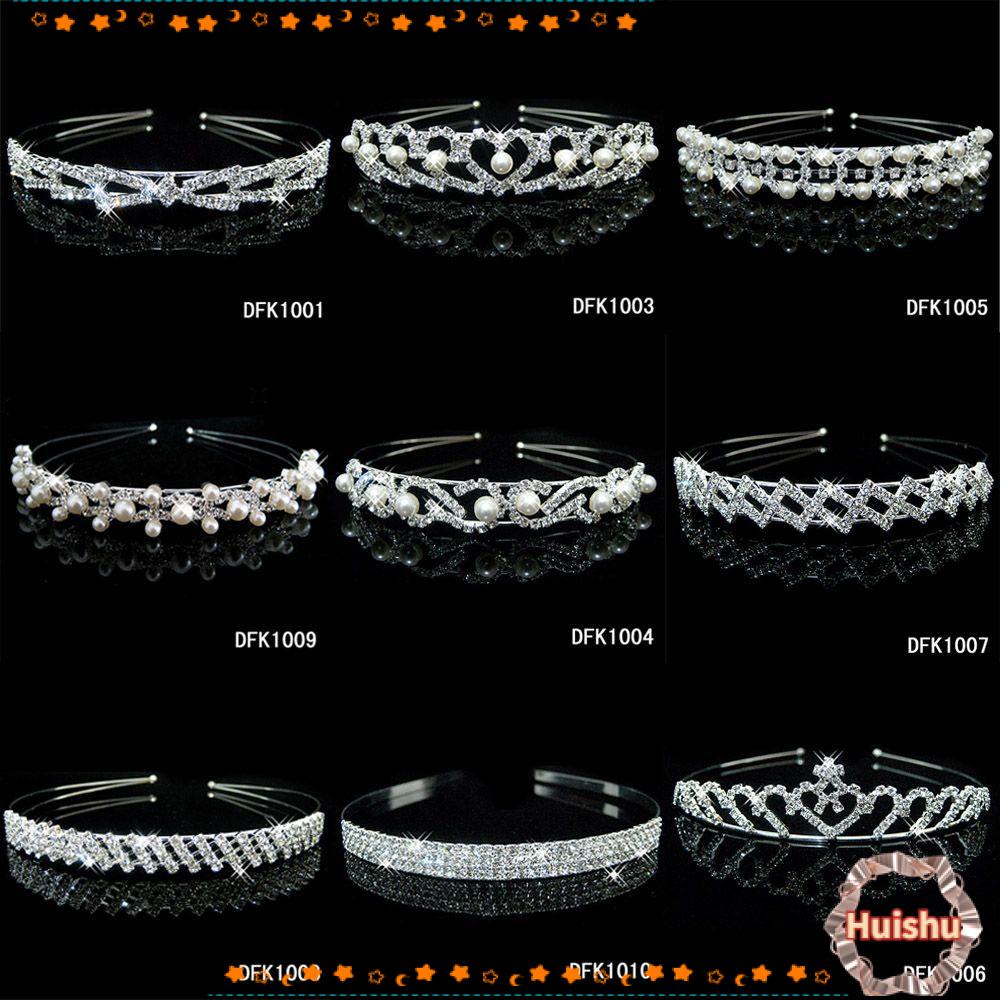 Băng Đô Hoa Trang Sức Gợn Sóng|Vương Miện Đội Đầu Cô Dâu Sang Trọng Quý Phái