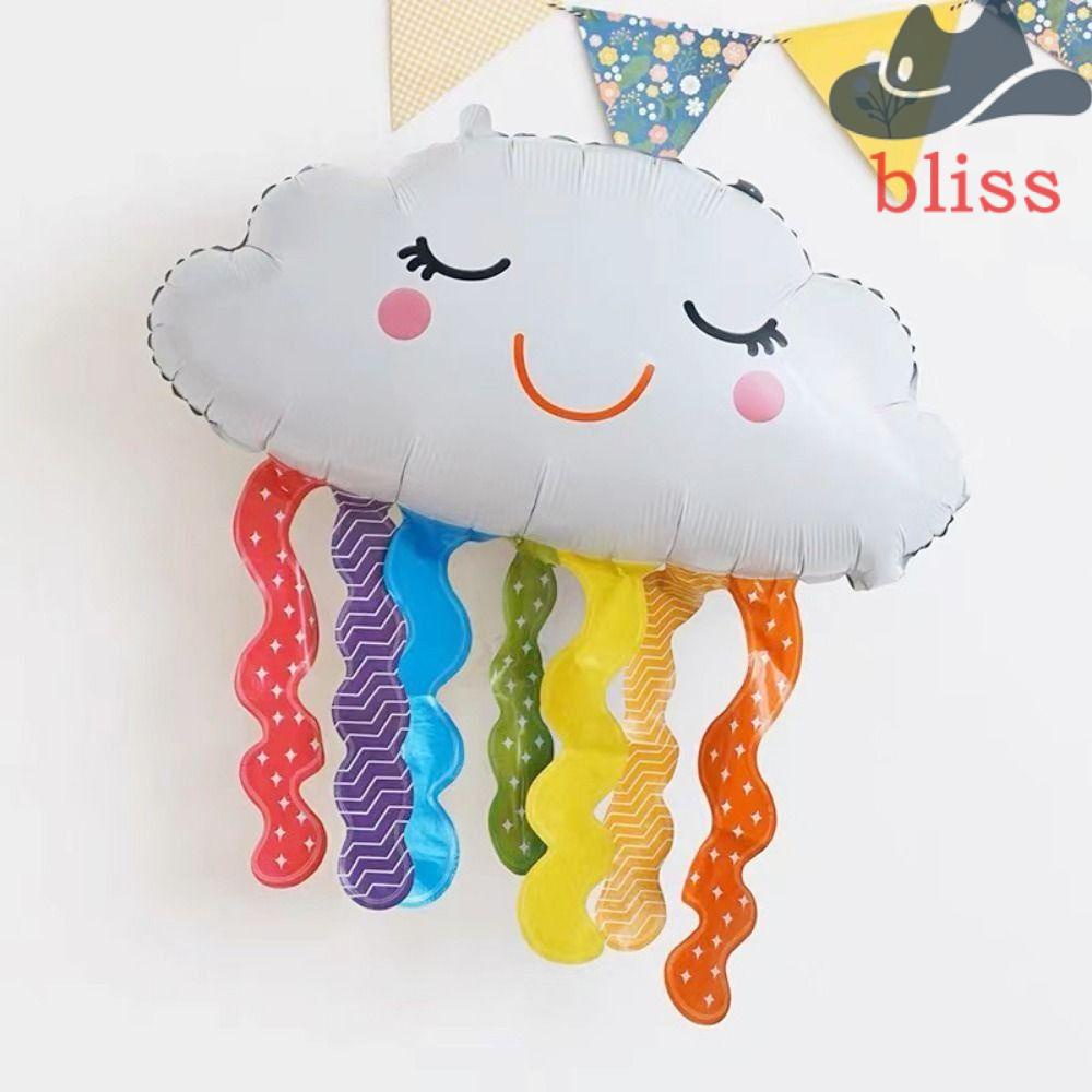 Bong Bóng Màng Nhôm Hình Đám Mây Cười Dễ Thương Dùng Trang Trí Lớp Học Mẫu Giáo